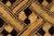 Mid 20th Century Square Kuba Raffia Textile For Sale - Image 4 of 9