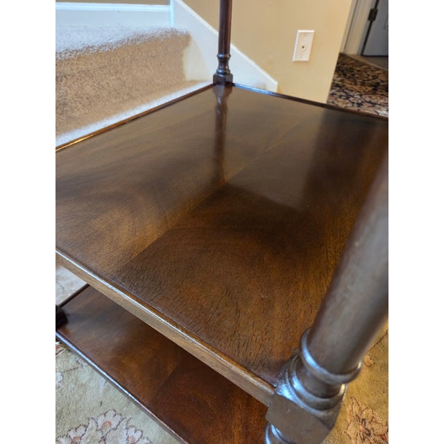 Vintage Three Tier Side Rolling Table For Sale - Image 10 of 12