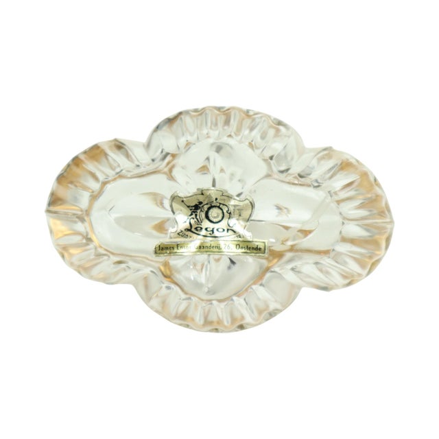 1950s Vintage Art Deco Style Crystal Boudoir Perfume Bottles from Fischer, 1950s, Set of 3 For Sale - Image 5 of 18