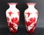 Asian Antique Antique Pair of Chinese Peking Glass Vases W/ Birds & Lotus Flowers, C1900, 10” For Sale - Image 3 of 14