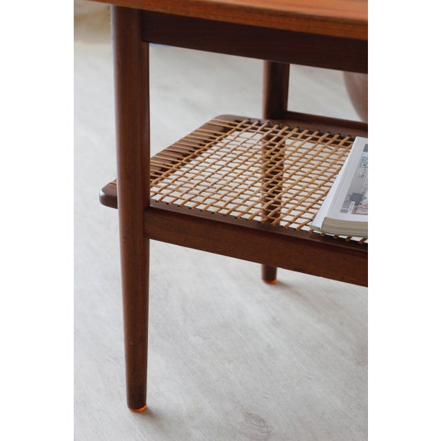 1960s Danish Double-Tiered Teak Coffee Table, 1960 For Sale - Image 5 of 18