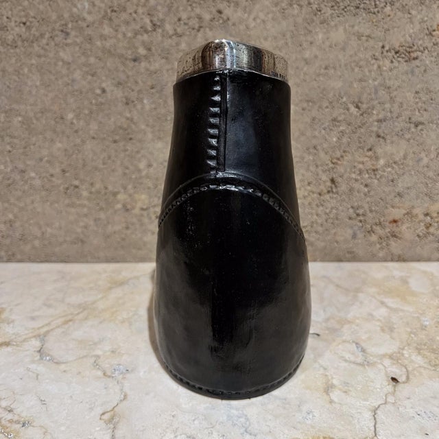 Antique English Silver Ceramic Blackjack Pitcher Saunders & Shepherd London For Sale In San Diego - Image 6 of 11