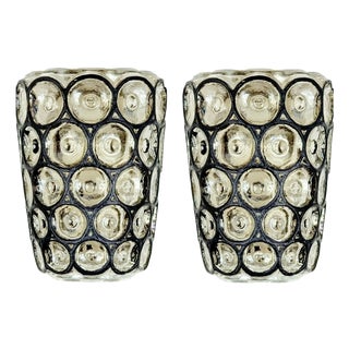 Mid-Century Modern Glass Wall Lights from Limburg, Germany, 1960s, Set of 2 For Sale