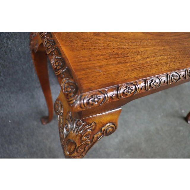 Wellington Hall Carved Mahogany Console Table Chairish