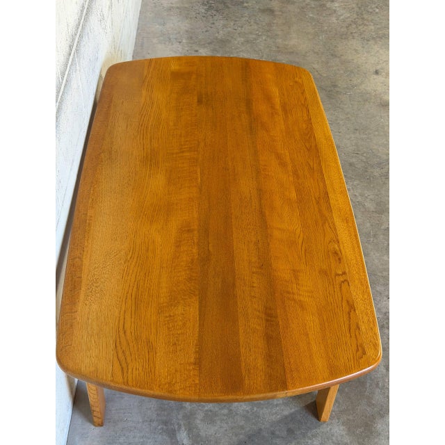 Oak Coffee Table Mid-Centuryl Modern Mid-Century Modern 1970s For Sale - Image 4 of 11