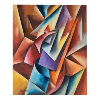 Valentin Rusin, Avantgarde 2, Acrylic on Hardboard, Framed For Sale