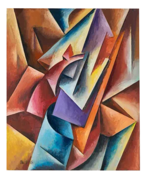 Valentin Rusin, Avantgarde 2, Acrylic on Hardboard, Framed
