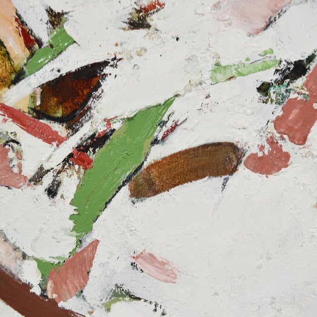 Mid-Century Modern Sandra Gierke Painting "Restive" For Sale - Image 3 of 6