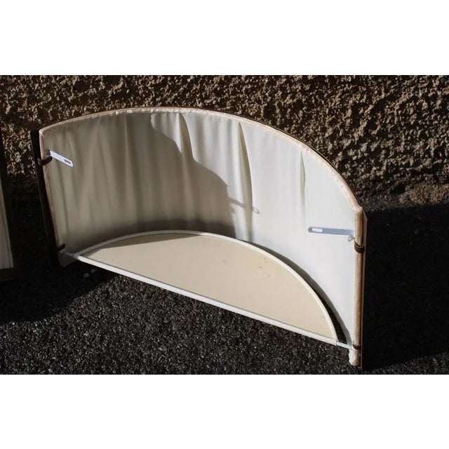 Wall Lamps in Brass & Silk, Italy, 1970s, Set of 2 For Sale - Image 6 of 10