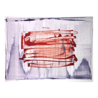 Contemporary Abstract Acrylic on Hahnemühle Paper Painting "Odds 4" by Emma Godebska For Sale