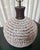 Metal South Pacific Cowrie Shell Encrusted Table Lamps Ikat Style Shades - A Pair For Sale - Image 7 of 12