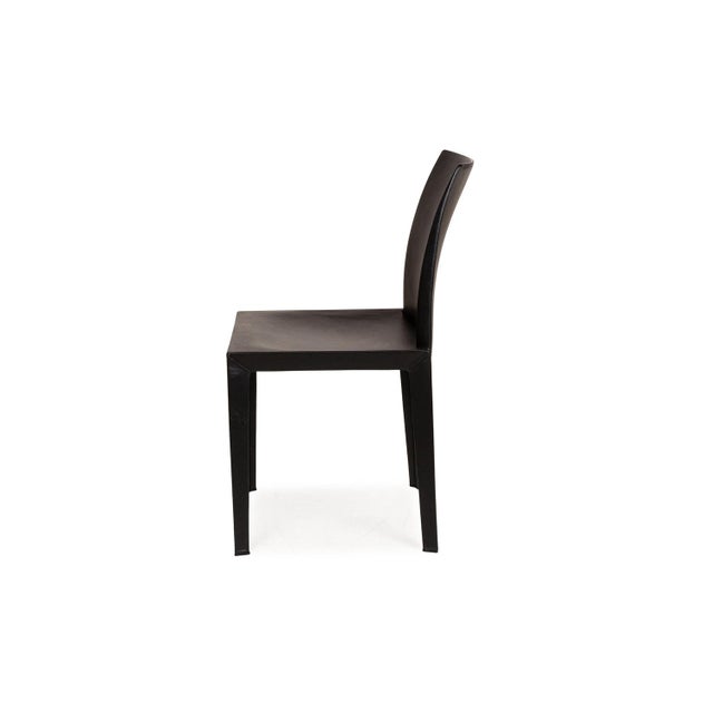 Lola Leather Chairs from Poltrona Frau, Set of 6 For Sale - Image 11 of 12