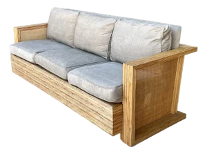 Vintage Lane Pencil Reed and Cane Sofa
