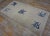 Chinese 1920s Rectangle Ivory Floral Antique Chinese Peking Small Size Knotted Wool Rug For Sale - Image 3 of 7