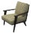 Ethan Allen Contemporary MCM Mid Century Modern Wood Framed Upholstered Lounge Chair 220084-001 For Sale