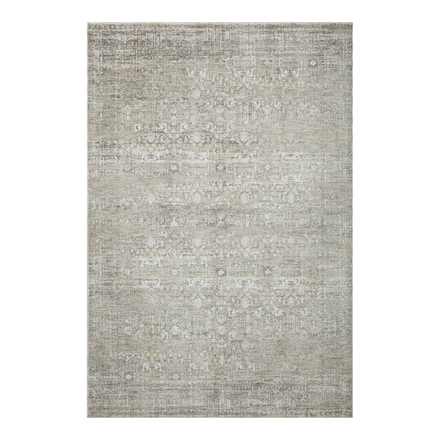 Amber Lewis x Loloi Honora Grey / Beige 7'-10" x 10' Area Rug For Sale