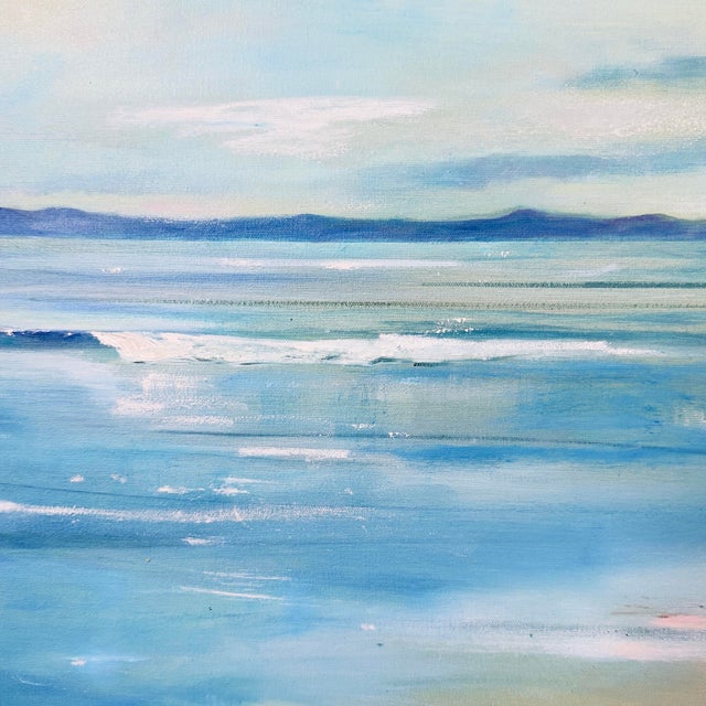Original Seascape Oil Painting Santa Barbara Painting by Michele Zuzalek Titled a "New Day" For Sale - Image 4 of 4