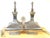 Modern Late 20th Century Monumental Hand-Hammered Silver-Plated Modernist Table Lamps - a Pair For Sale - Image 3 of 18