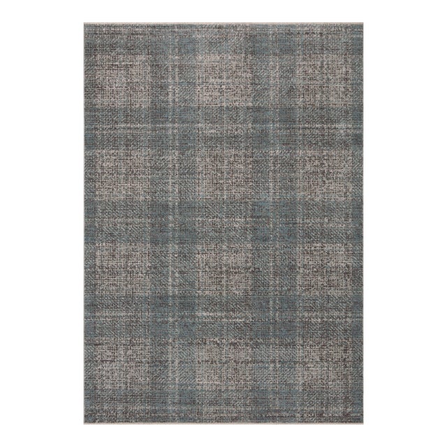 Angela Rose x Loloi Ember Denim / Charcoal 3'-6" x 5'-6" Accent Rug For Sale