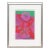 1979 Colorful Modern Abstract Red, Pink, and Green Geometric Lithograph Ap by Allan Otho Smith For Sale