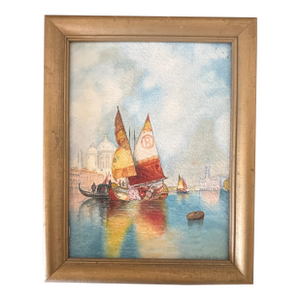 Watercolor Painting of Thailand, Framed