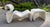 1950s Postmodern Sculptural Chaise Lounge With Matching Ottoman in Cream Linen For Sale - Image 4 of 7
