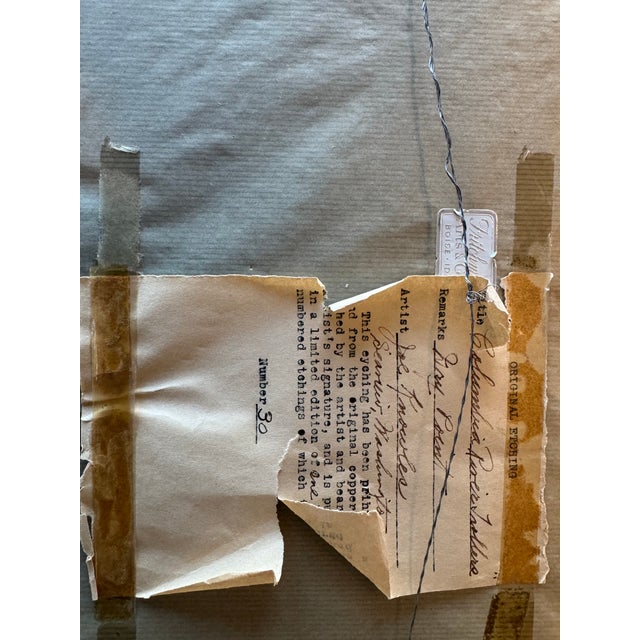 1940s 1940s Joe Knowles “Columbia River Trollers” Hand‑Printed Etching – Limited Edition 58/100 or 30/100– Signed For Sale - Image 5 of 6