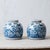 Blue Pair of Chinese Blue and White Porcelain Bird and Peony Jars, 20th Century For Sale - Image 8 of 10