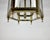 1980s Vintage Glass and Brass Entry Hall Pendant, 1980s For Sale - Image 5 of 9