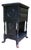 Antique Carved Black Ebonized Aesthetic Movement Victorian Entry Table For Sale