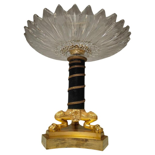 19th Century French Bronze and Crystal Centerpiece, 1820s For Sale - Image 18 of 18