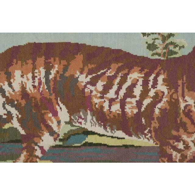 Vintage Tiger Kilim Rug - Animal Tapestry For Sale In Philadelphia - Image 6 of 13