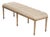 Louis Tufted Bench - Natural Linen For Sale