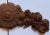 Large Antique Carved Oak Sunburst Rose and Pomegranate Pediment - For Sale - Image 4 of 8