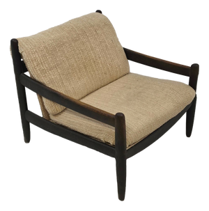 Vintage Lounge Chair in Wool by Carl Straub, 1960s
