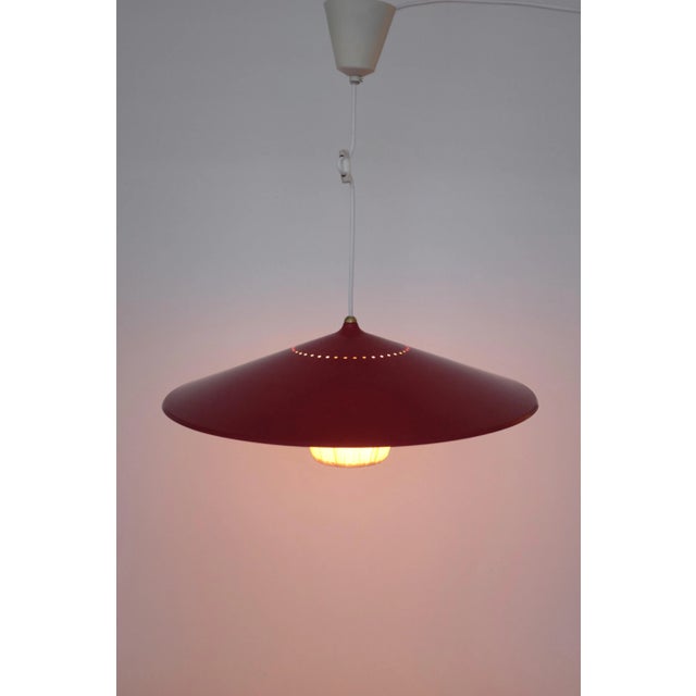 Metal Vintage 1950s Swedish Ceiling Lamp For Sale - Image 7 of 9