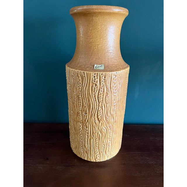 Brown Vintage Floor Vase from Carstens Tönnieshof, 1970s For Sale - Image 8 of 10