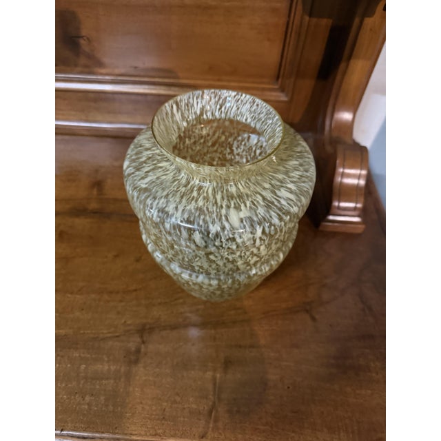 Vintage Speckled Glass Vase, 1960s For Sale - Image 3 of 4