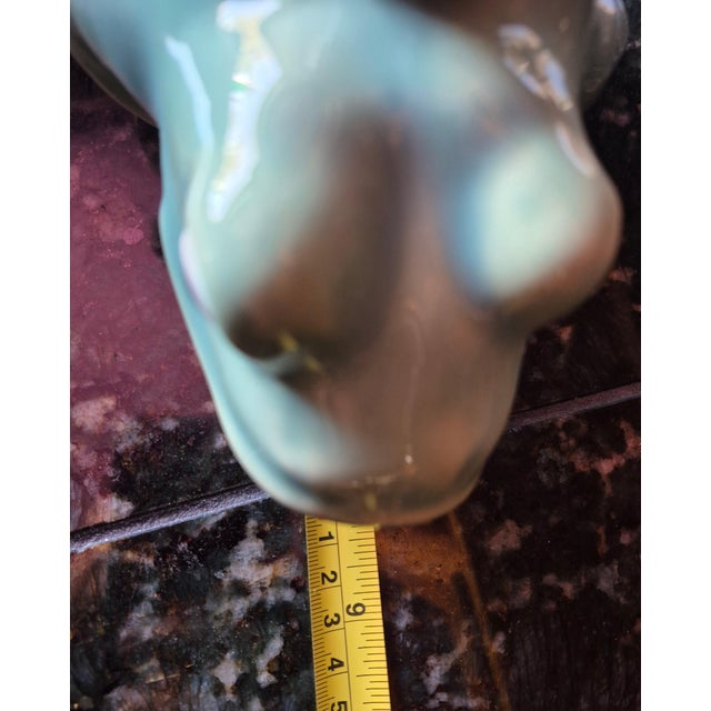 Ceramic Vintage Wan Jiang Nouveau Majolica Open-Mouth Frog Pitcher – 1990s (Jg) For Sale - Image 7 of 7
