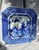 Japanese Early 20th Century Late Qing Chinese Blue & White Octagonal Landscape Serving Plate For Sale - Image 3 of 16