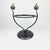 Hand Forged Iron Tabletop Vanity Mirror (55cm) Antique Copper Leaf Design For Sale - Image 9 of 10