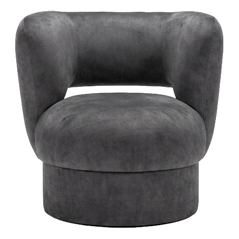 Ritual Chair in Grey Velvet by Moanne For Sale