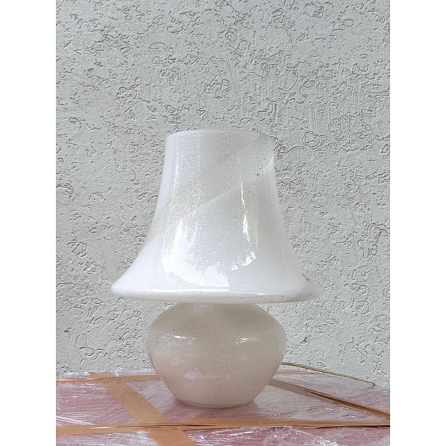 Beige Mushroom Table Lamp from Barovier e Toso, 1969 For Sale - Image 8 of 12
