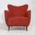 Red Lounge Chairs with Cone-Shaped Feet, 1950s, Set of 2 For Sale - Image 9 of 15