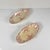 Pair of oval serving dishes with side handles, KG Lunéville, ironstone, "Fontainebleau" pattern, pink, 19th century...