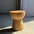 Side Table with Hemispherical Top in Beige Mango Wood, 1980s For Sale - Image 15 of 18