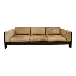 Rosewood Afra & Tobia Scarpa “Bastiano” Three-Seater Sofa for Gavina Pre Knoll For Sale
