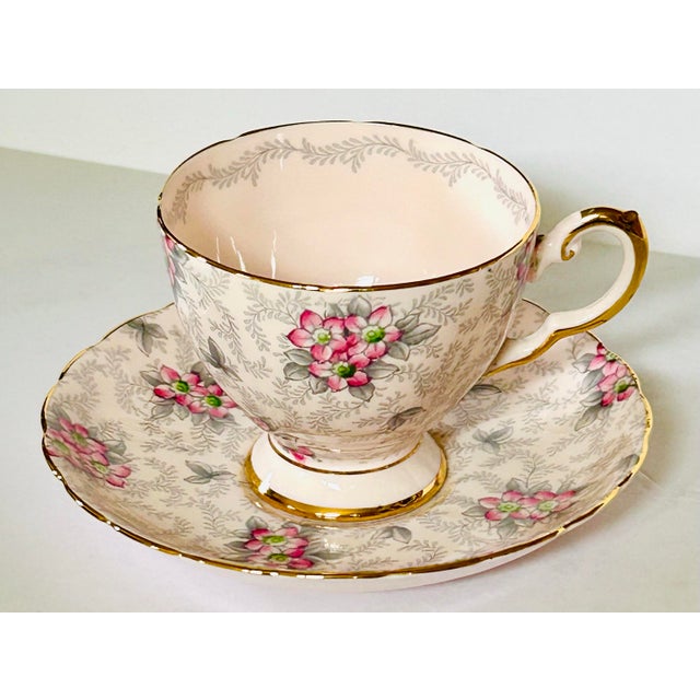 Mid 20th Century 5 English Cups and Saucers For Sale - Image 5 of 12
