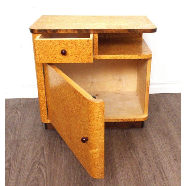 Wood Swedish Birch Bedside Tables from Bodafors, 1940s, Set of 2 For Sale - Image 7 of 14