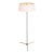 t.h. Robsjohn-Gibbings Brass Floor Lamp for Hansen Lighting New York Circa 1950s For Sale